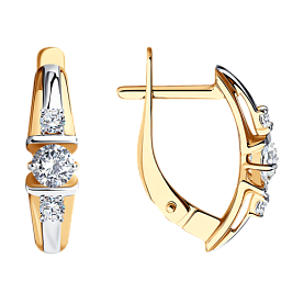 Серьги SOKOLOV - Золото 375, Фианит (арт. 027944-4)