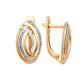 Серьги ЮФ Династия - Золото 585 (арт. 001792-1012)