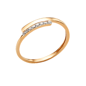 Кольцо ЮФ Династия - Золото 585, Фианит (арт. 000761-1102)