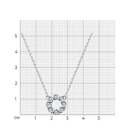 Колье SOKOLOV - Серебро 925, Фианит (арт. 94071050)