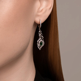 Серьги SOKOLOV - Серебро 925, Фианит (арт. 94026464)