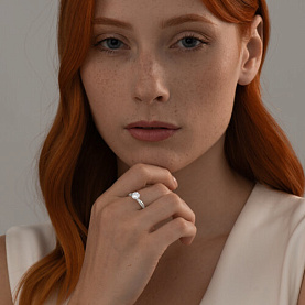 Кольцо SOKOLOV - Серебро 925, Фианит (арт. 94013737)