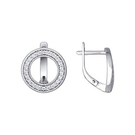 Серьги SOKOLOV - Серебро 925, Фианит (арт. 94021420)