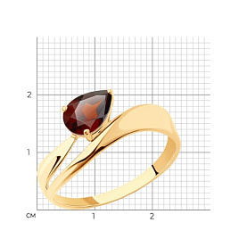 Кольцо SOKOLOV - Золото 375, Гранат (арт. 37716152)