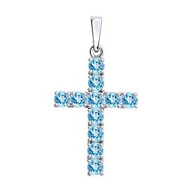 Подвеска SOKOLOV - Серебро 925, Топаз (арт. 92030511)