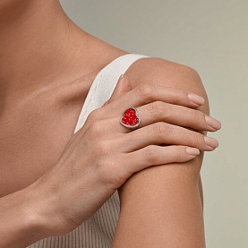 Кольцо SOKOLOV - Серебро 925, Кристальная ткань (арт. 94014942)