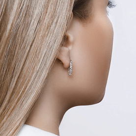 Серьги SOKOLOV - Серебро 925, Фианит (арт. 94023515)