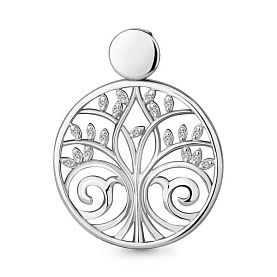 Подвеска Аквамарин - Серебро 925, Фианит (арт. 24236А.5)