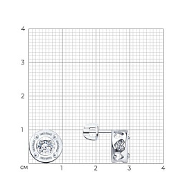 Серьги SOKOLOV - Серебро 925, Бриллианит (арт. 94027763)