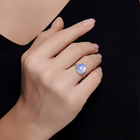 Кольцо Diamant - Серебро 925, Опалит, Фианит (арт. 94-310-01837-1)