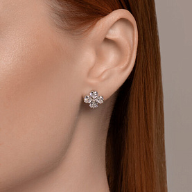 Серьги SOKOLOV - Серебро 925, Фианит (арт. 94026509)