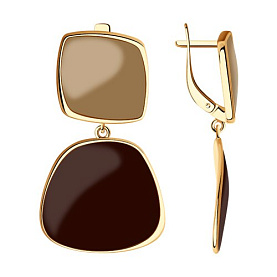 Серьги SOKOLOV - Серебро 925, Эмаль (арт. 93020967)