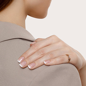 Кольцо SOKOLOV - Золото 585, Фианит (арт. 017990)