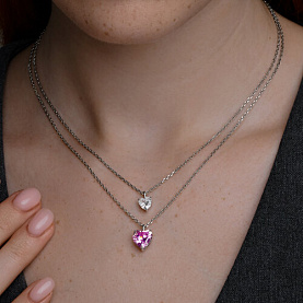 Колье SOKOLOV - Серебро 925, Фианит (арт. 94071085)