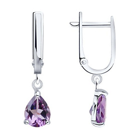 Серьги SOKOLOV - Серебро 925, Аметист (арт. 92023152)