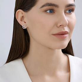 Серьги SOKOLOV - Серебро 925, Фианит (арт. 94027199)