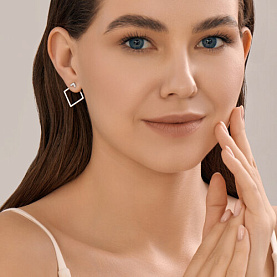 Серьги Diamant - Серебро 925, Фианит (арт. 94-122-02380-1)
