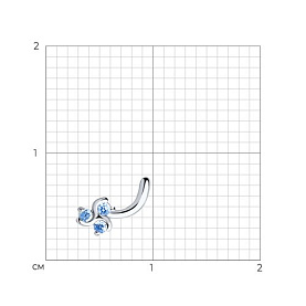 Пирсинг SOKOLOV - Серебро 925, Фианит (арт. 94060029)