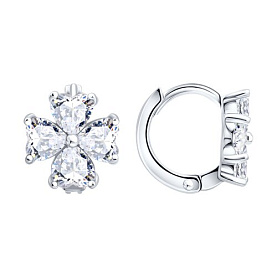 Серьги SOKOLOV - Серебро 925, Фианит (арт. 94027659-91)