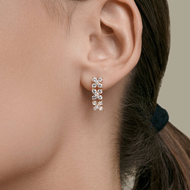 Серьги SOKOLOV - Золото 585, Фианит (арт. 0200918)