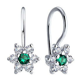 Серьги SOKOLOV - Серебро 925, Фианит (арт. 94026646)