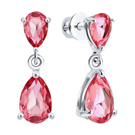 Серьги Diamant - Серебро 925, Кристалл (арт. 94-122-00210-1)