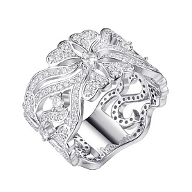 Кольцо FRESH - Серебро 925, Фианит (арт. CZ-R02934-X-W-X-X-W)