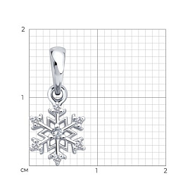 Подвеска SOKOLOV - Серебро 925, Фианит (арт. 94033281)