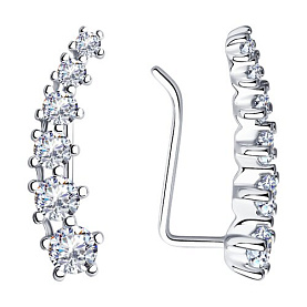 Серьги Diamant - Серебро 925, Фианит (арт. 94-120-01507-1)