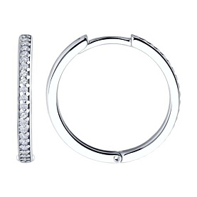 Серьги SOKOLOV - Серебро 925, Фианит (арт. 94026681)