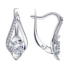 Серьги Diamant - Серебро 925, Фианит (арт. 94-120-00731-1)