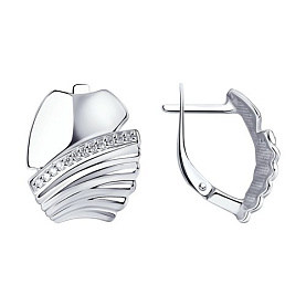 Серьги SOKOLOV - Серебро 925, Фианит (арт. 94024216)