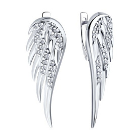 Серьги SOKOLOV - Серебро 925, Фианит (арт. 94026612)