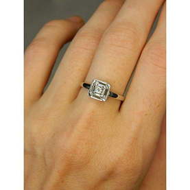Кольцо Галатея - Серебро 925, Фианит (арт. 2976.1)