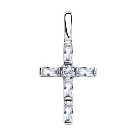 Подвеска SOKOLOV - Серебро 925, Фианит (арт. 94032364)