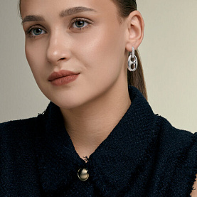 Серьги SOKOLOV - Серебро 925, Фианит (арт. 94027730)