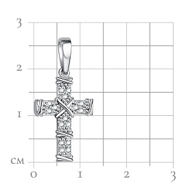 Подвеска Talant - Серебро 925, Фианит (арт. 51-72-0001-15385)