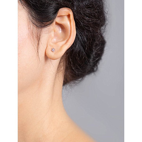 Серьги Галатея - Серебро 925, Фианит (арт. 3010.1)