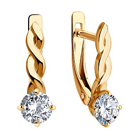 Серьги SOKOLOV - Серебро 925, Фианит (арт. 93022428)