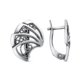 Серьги Красная пресня - Серебро 925 (арт. 33015120)