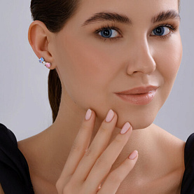 Серьги SOKOLOV - Серебро 925, Фианит (арт. 94026911)