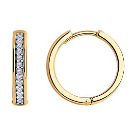 Серьги Diamant - Серебро 925, Фианит (арт. 93-120-01549-2)