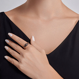 Кольцо Diamant - Золото 585, Фианит, Эмаль (арт. 51-112-02238-1)