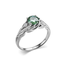 Кольцо Дар - Серебро 925, Синтетический муассанит, Фианит (арт. К-5156рс1613900)