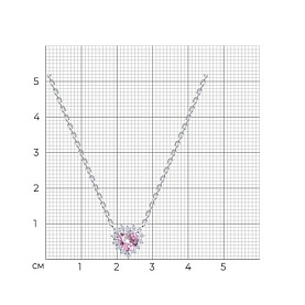 Колье SOKOLOV - Серебро 925, Фианит (арт. 94071280-91)