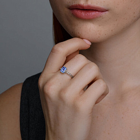 Кольцо SOKOLOV - Серебро 925, Фианит (арт. 94014255)