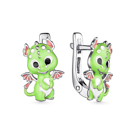 Серьги Мириада - Серебро 925, Эмаль (арт. 901022725)