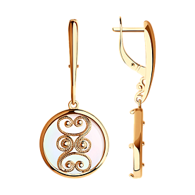 Серьги SOKOLOV - Серебро 925, Перламутр (арт. 93020675)