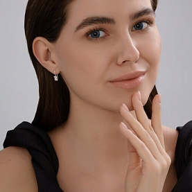 Серьги SOKOLOV - Серебро 925, Фианит (арт. 94026917)