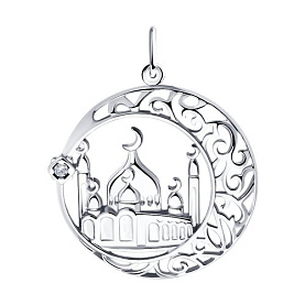 Подвеска SOKOLOV - Серебро 925, Фианит (арт. 94032898)